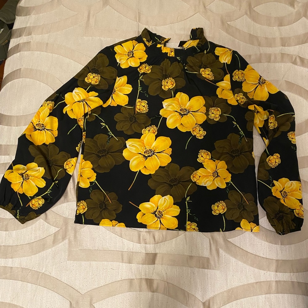 SHEIN long sleeve floral blouse